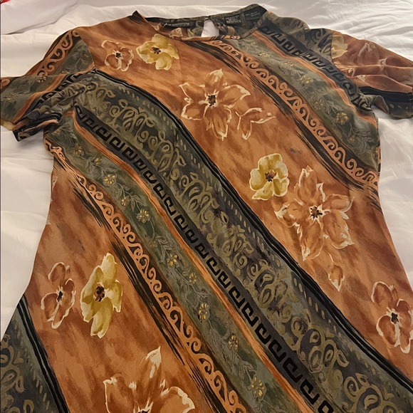 Liz Claiborne Earthy Floral Maxi Dress - Picture 8 of 12